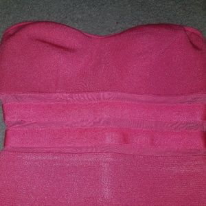 Bubble gum pink Bebe dress